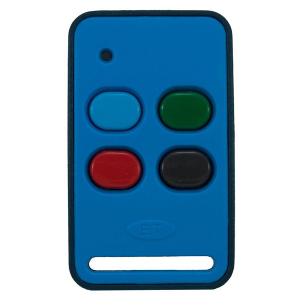 ET Blue 4 button dual code remote transmitter