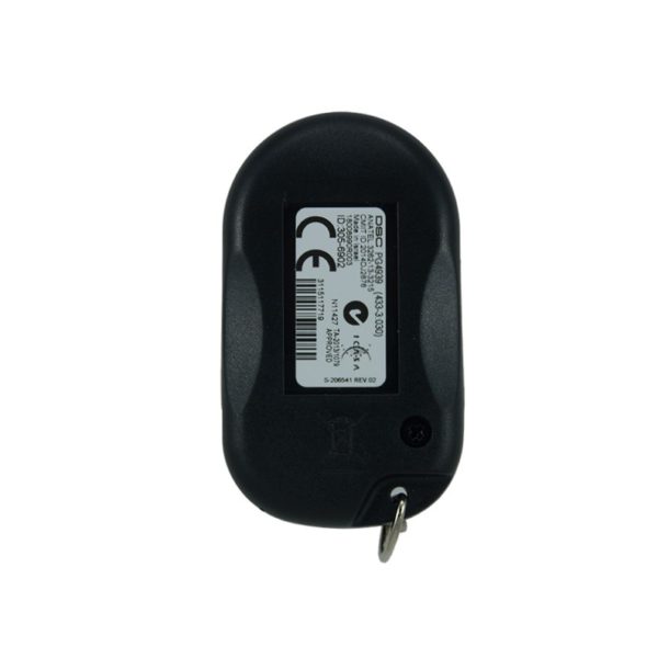 DSC 4 button remote transmitter PG4939 - Back view