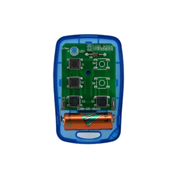 Griffon 4 button transparent blue 403mHz remote transmitter