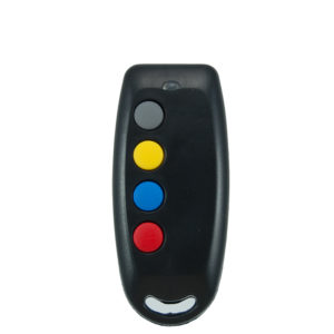 QTron 433mhz black and black 4 button remote transmitter