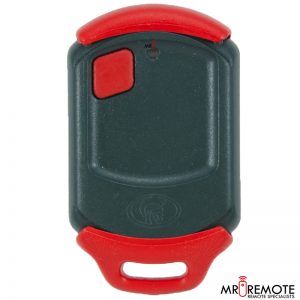 Red Centurion classic 1 button remote transmitter front