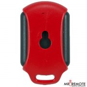 Red Centurion classic 2 button remote transmitter back