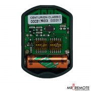 Red Centurion classic 3 button remote transmitter internal