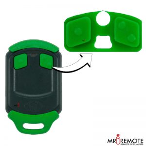 Centurion spare 2 button remote rubber green