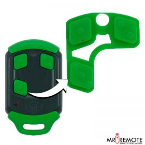 Centurion spare 3 button remote rubber green