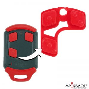 Centurion spare 3 button remote rubber red